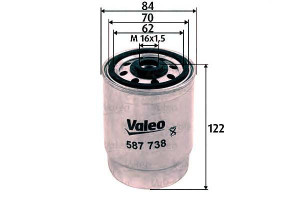 Filtr Paliwa Volvo S60/s80/v70 2.4 F5 Td 01- Valeo