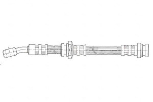 Przewód Hamulcowy Elast. Opel Agila 1.0/1.2/1.3d 0