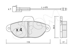 Klocki Hamulcowe Fiat Punto Z Czuj. Cifam