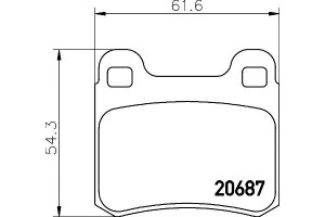 Klocki Hamulcowe Mintex 4209820 A000 364981 Pad405