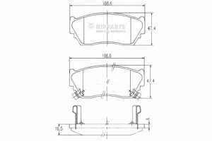 Klocki Hamulcowe Nissan 100 Nx (b13) 1.6 Nipparts