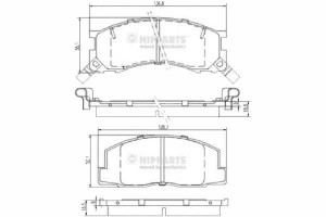 Klocki Hamulcowe Toyota Previa 15.5mm Wva21836 Z C