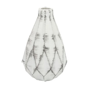 Wazon Ceramiczny Brylant flakon biało-czarny