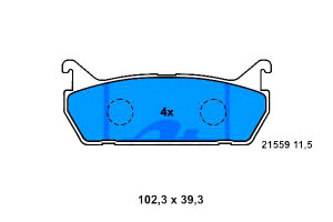 Klocki Hamulcowe Daihatsu Applause I Mazda 323 C I
