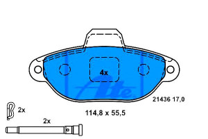 Klocki Hamulcowe Fiat Panda 1.1/1.2/1.2alk 09.03-
