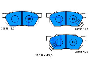 Klocki Hamulcowe Honda Civic I Civic Iv Civic V Cr