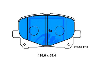 Klocki Hamulcowe Toyota Previa 2.0d/2.4 02.00-02.0