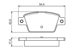 Klocki Hamulcowe Fiat Tył Bravo 1,6-2,0 D Multijet