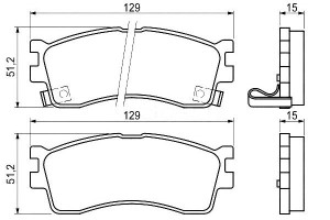 Klocki Hamulcowe Kia Rio Shuma Ii 1.3-1.8 09.00-02