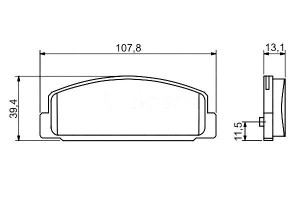 Klocki Hamulcowe Mazda Tył 626 Bosch