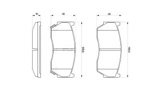 Klocki Hamulcowe Suzuki Nissan P. Bosch