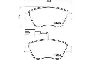 Klocki Hamulcowe Fiat Punto Evo 09- Brembo