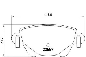 Klocki Hamulcowe Ford Mondeo Iii 00-04 Tył Brembo