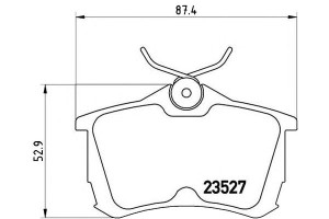 Klocki Hamulcowe Honda Accord 98- Tył Brembo