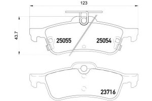 Klocki Hamulcowe Honda Civic 12- Tył Brembo