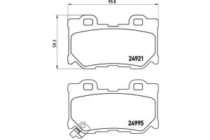 Klocki Hamulcowe Infiniti G 08- Tył Brembo