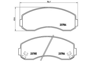Klocki Hamulcowe Kia K2500 03- Brembo