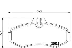 Klocki Hamulcowe Mercedes Vito 98-03 Brembo