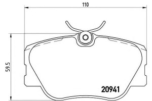 Klocki Hamulcowe Mercedes W124 84-96 Brembo