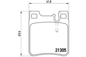 Klocki Hamulcowe Mercedes W140 S-klasa 91-98 Tył B