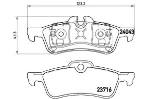 Klocki Hamulcowe Mini Cooper One 03- Tył Brembo