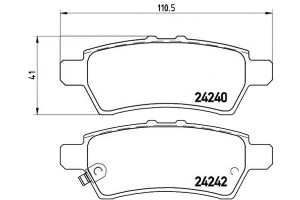 Klocki Hamulcowe Nissan Navara 05- Tył Brembo