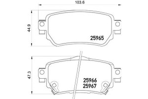 Klocki Hamulcowe Nissan Qashqai 13- Tył Brembo