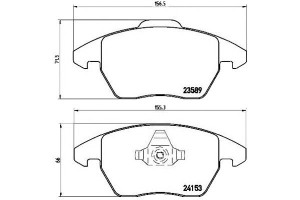 Klocki Hamulcowe Peugeot 307 03- 2.0hdi Brembo