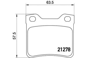 Klocki Hamulcowe Peugeot 406 95-04 Tył Brembo