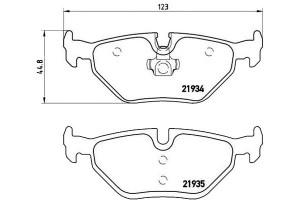 Klocki Hamulcowe Saab 9-5 98-05 Tył Brembo