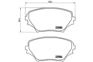 Klocki Hamulcowe Toyota Rav-4 00-05 Brembo