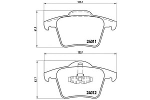 Klocki Hamulcowe Volvo Xc90 02-14 Tył Brembo