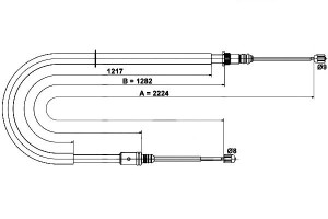 Linka Hamulca Ręcznego Renault Laguna Laguna Iii 1