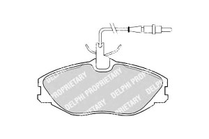 Klocki Hamulcowe Peugeot 406 Z Czuj Delphi Ham