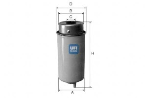 Filtr Paliwa Diesel Ufi
