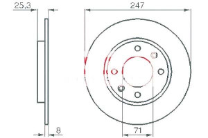 Tarcze Hamulcowe 2szt Citroen Xsara 97-05 Tył Kamo