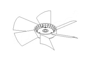 Wiatrak Wentylatora (śr. 380 Mm Ilość Łopat 6) Mer