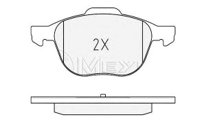Klocki Hamulcowe Ford Przód Focus 04- Meyle