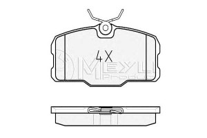 Klocki Hamulcowe Mercedes Przód W126 380-560 Meyle