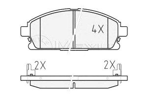 Klocki Hamulcowe Nissan Przód X-trail 01- Pathfind