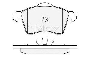 Klocki Hamulcowe Vw Przód T4 96- Meyle