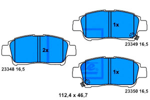 Klocki Hamulcowe Toyota Yaris 1.0/1.3/1.4d 04.99-1