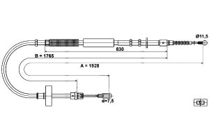Linka Hamulca Ręcznego Audi A4 1.6-3.2 11.00-03.09