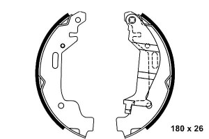 Szczęki Hamulcowe Opel Agila 1.0/1.2 09.00-12.07 A