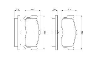 Klocki Hamulcowe Nissan Tył Primera Bosch