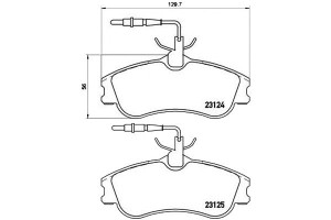 Klocki Hamulcowe Citroen Berlingo 96-02 Brembo