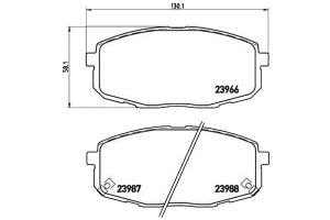Klocki Hamulcowe Kia Cee'd 06- Przód Brembo