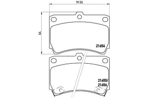 Klocki Hamulcowe Mazda 323 89-98 Brembo