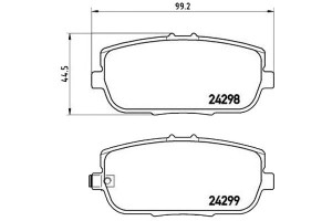 Klocki Hamulcowe Mazda Mx-5 05-14 Tył Brembo