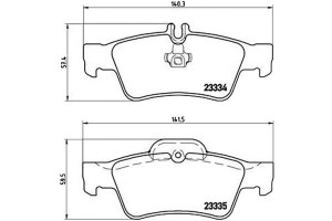 Klocki Hamulcowe Mercedes W211 E-klasa 02-09 Tył B